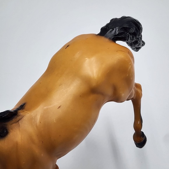 Vintage 70's Breyer Horse 87 Traditional Diablo Mustang Buckskin Semi Rearing - Picture 9 of 11